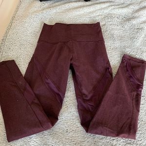 Maroon Arie Leggings